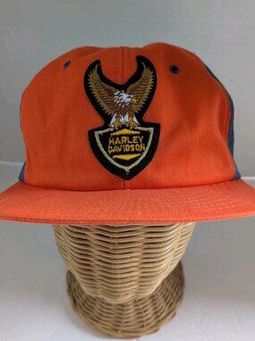 Vintage Harley-Davidson Snapback Hat Eagle Logo PromoWear Canada Trucker Cap